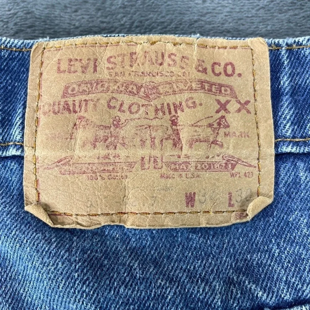 Vintage 80s Levis 517 xx Denim Jeans 33x29 Talon Zip 517 0217 Red Tab USA